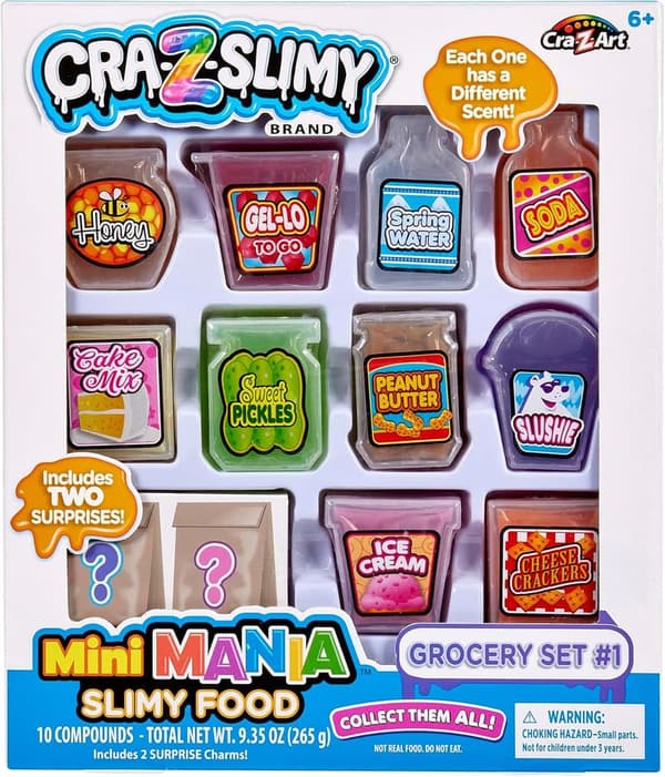 Cra-Z-Art Slimy Mini Mania - Grocery Play Set