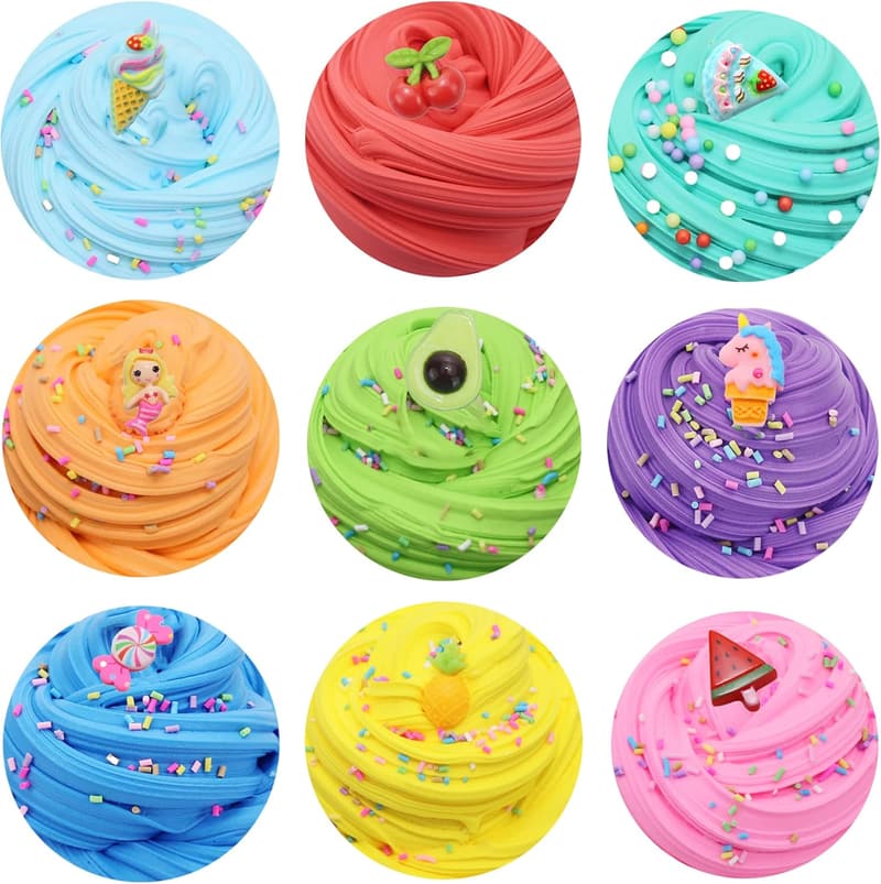 13 Pack Butter Slime Kit - Stretchy Stress Relief Toy for Kids