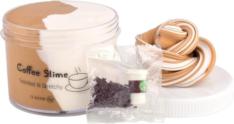 Dual Color Cake Butter Slime Kit for Kids - Scented & Stretchy