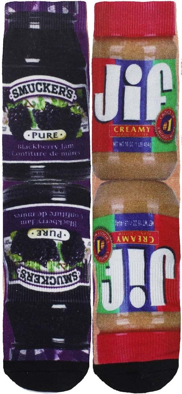 Funny 3D Food Pattern Socks - Peanut Butter & Jelly