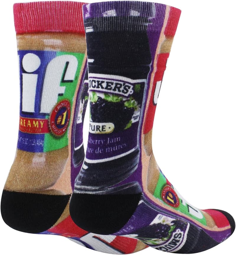 Funny 3D Food Pattern Socks - Peanut Butter & Jelly