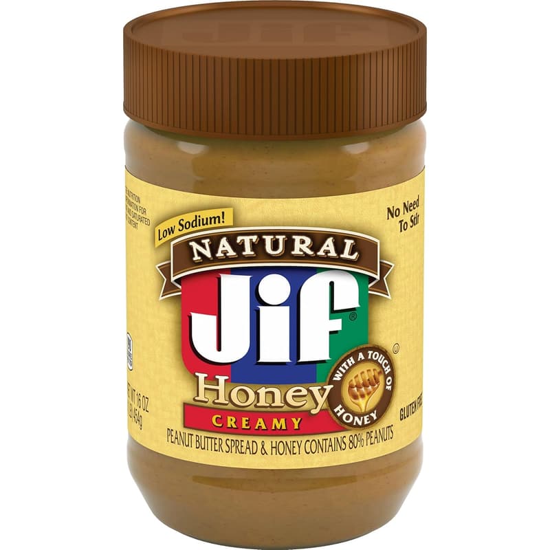 Natural Creamy Peanut Butter with Honey - 16 oz