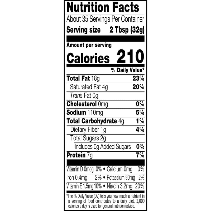 No Sugar Added Creamy Peanut Butter Spread, 40 oz Jar