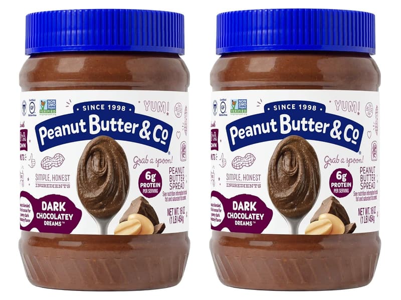 Dark Chocolate Peanut Butter, Non-GMO, Gluten-Free, Vegan, 16 oz (Pack of 2)