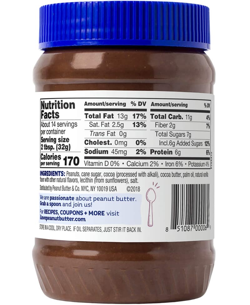 Dark Chocolate Peanut Butter, Non-GMO, Gluten-Free, Vegan, 16 oz (Pack of 2)