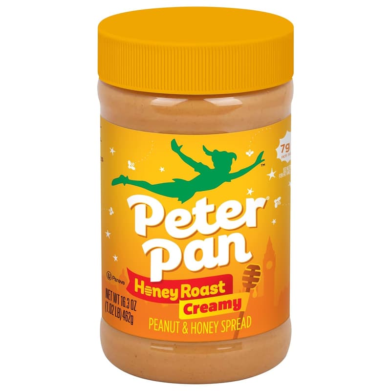 Honey Roast Peanut Butter Spread - 16.3 oz Jar (Pack of 12)