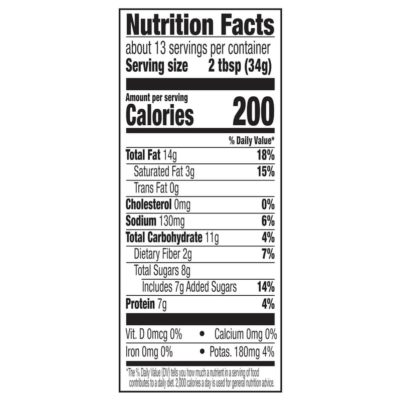 Honey Roast Peanut Butter Spread - 16.3 oz Jar (Pack of 12)