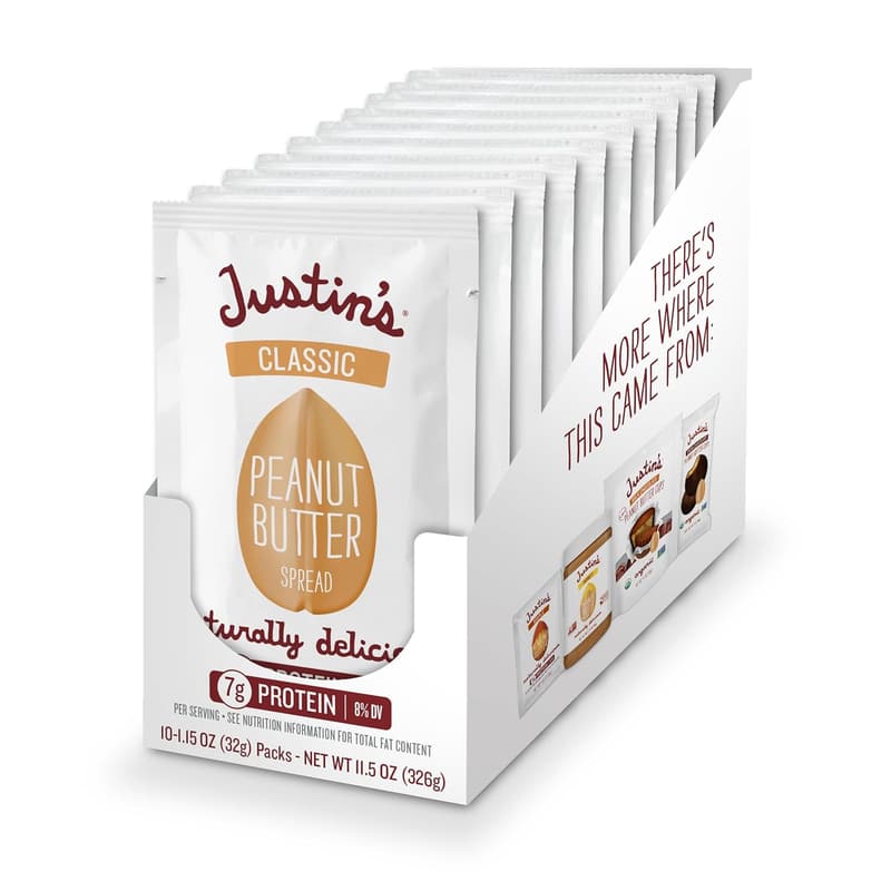 Gluten-Free Peanut Butter Squeeze Packs, 10 x 1.15 oz