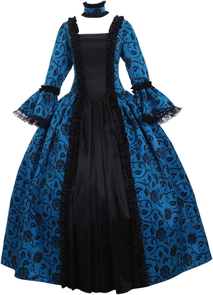 Victorian Rococo Costume Dress for Women