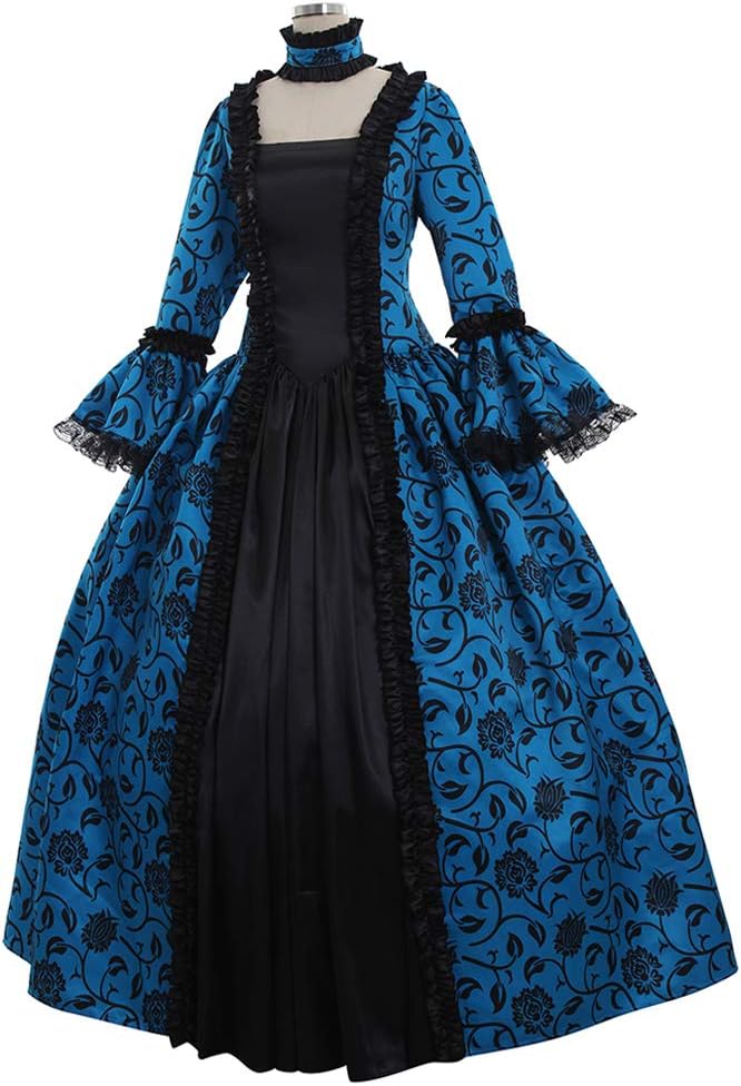 Victorian Rococo Costume Dress for Women