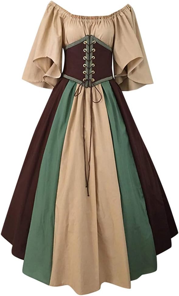 Plus Size Women's Medieval Corset Dress for Halloween