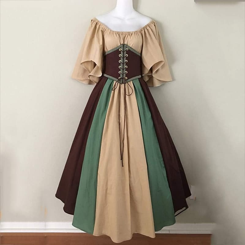 Plus Size Women's Medieval Corset Dress for Halloween