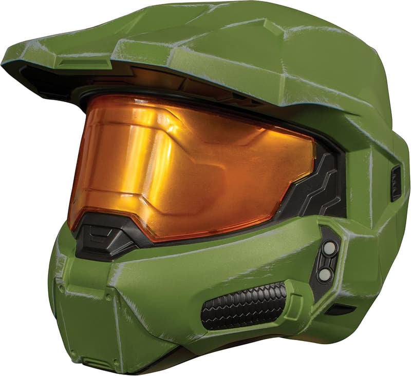 Halo Infinite Master Chief Helmet for Kids, Green & Gold