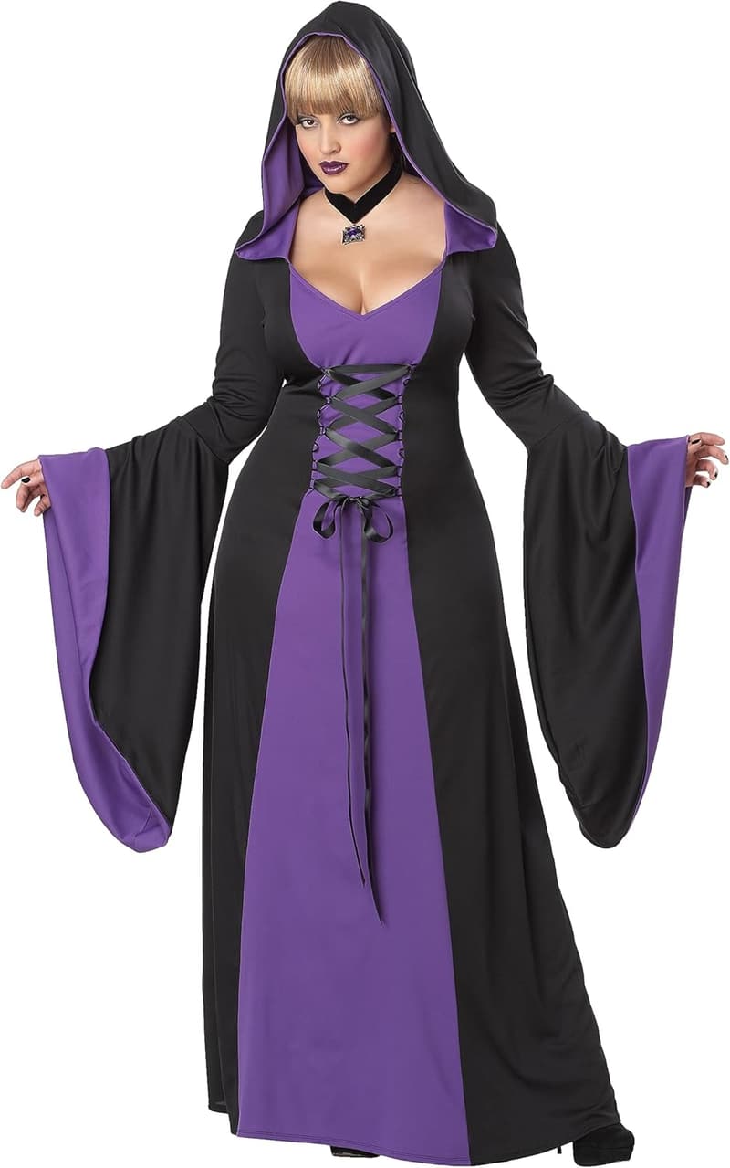 Deluxe Plus Size Hooded Robe Costume