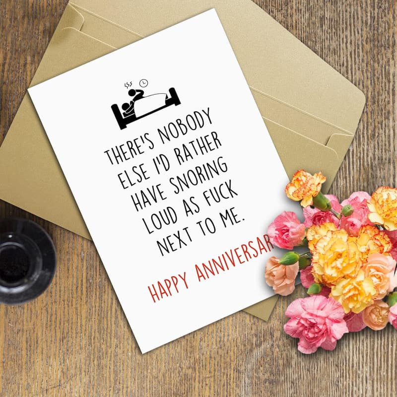 Funny Anniversary Card for Couples