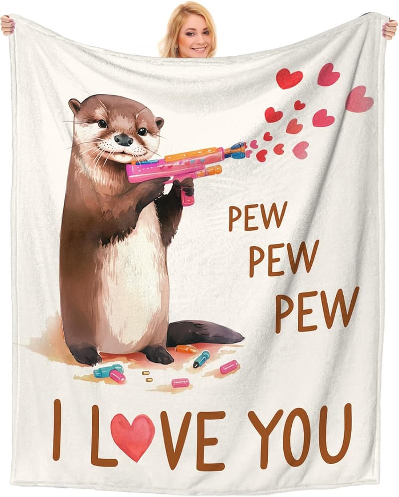 Romantic Engagement Blanket Gift for Couples