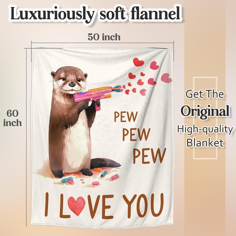 Romantic Engagement Blanket Gift for Couples