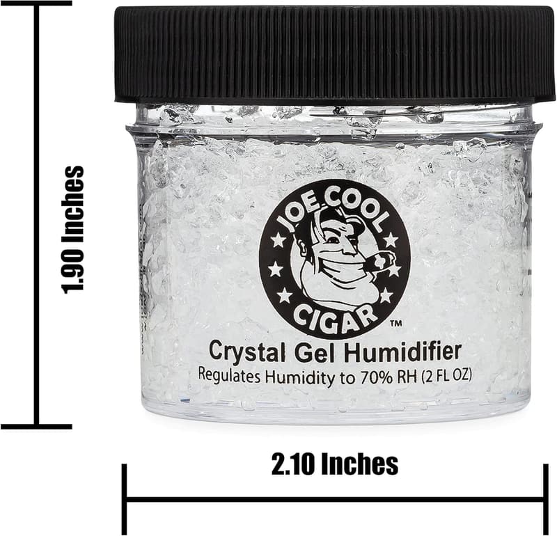 Cigar Humidor Crystal Gel Humidifier (2 oz Jar)