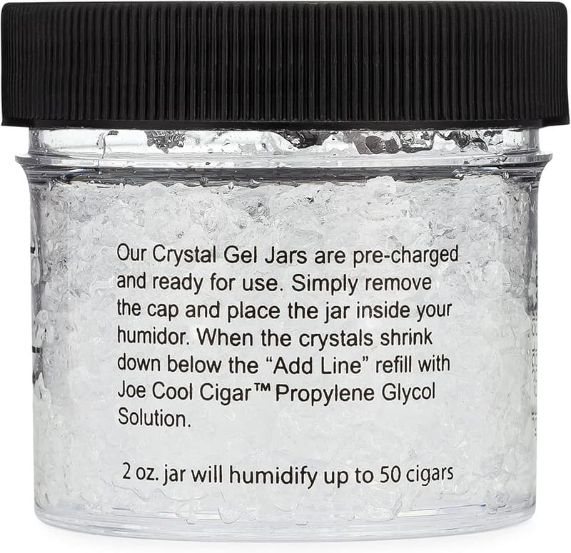 Cigar Humidor Crystal Gel Humidifier (2 oz Jar)