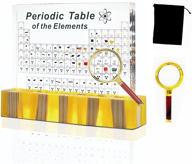 Periodic Table Display with 83 Real Elements - Educational Tool