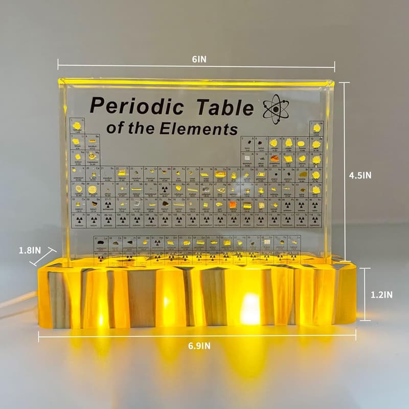 Periodic Table Display with 83 Real Elements - Educational Tool