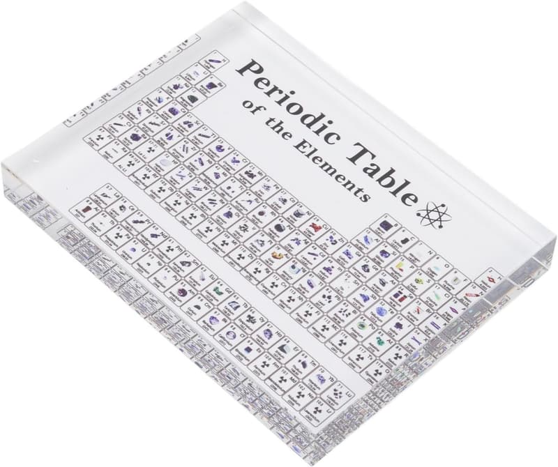 Periodic Table Display with Real Elements - Acrylic Teaching Decor