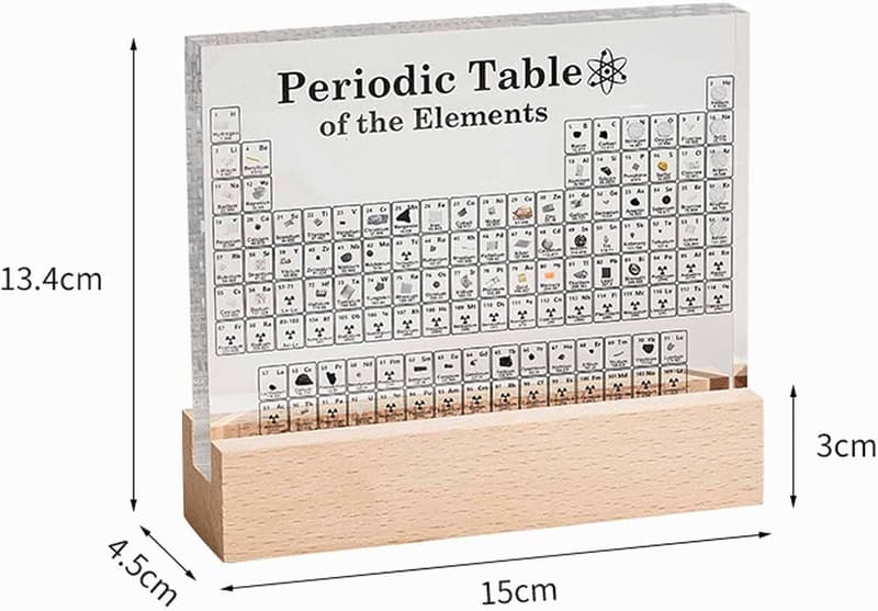 Periodic Table of Elements with 83 Real Samples for Students