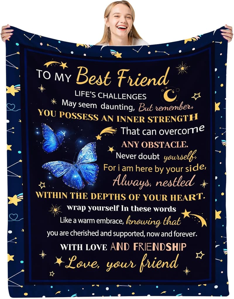 Best Friend Birthday Blanket 60x50in