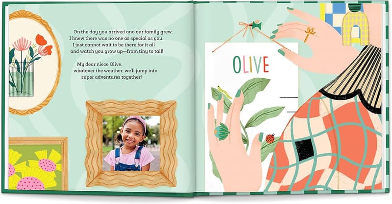 Personalized Hardcover Storybook for Aunt and Child