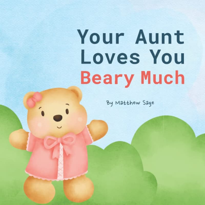 Aunt Love Bear Plush: Ideal Gift for Infants and Toddlers
