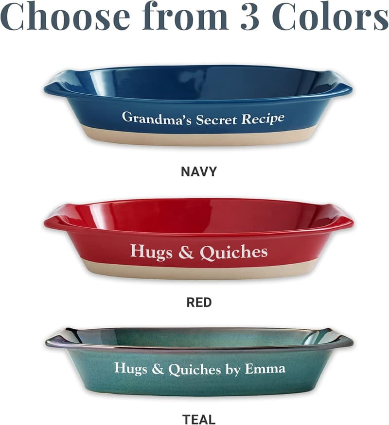 Personalized Rectangular Baking Dish for Mother's Day