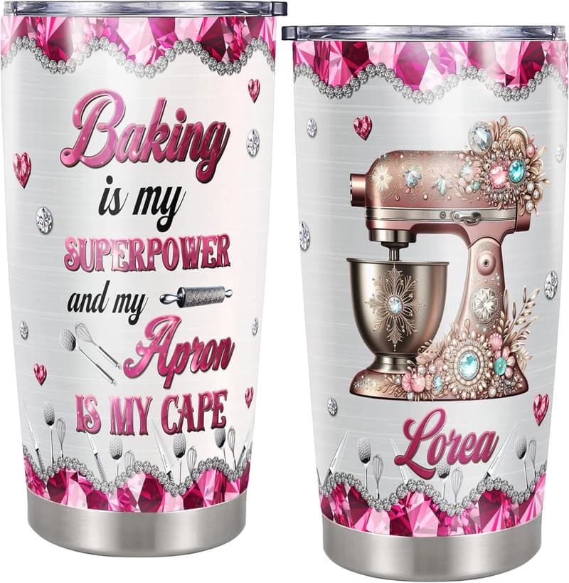 Custom Insulated Baking Tumblers for Pastry Chefs - 20oz & 30oz