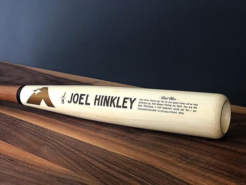 Personalized Baseball Bat for Groom and Groomsmen