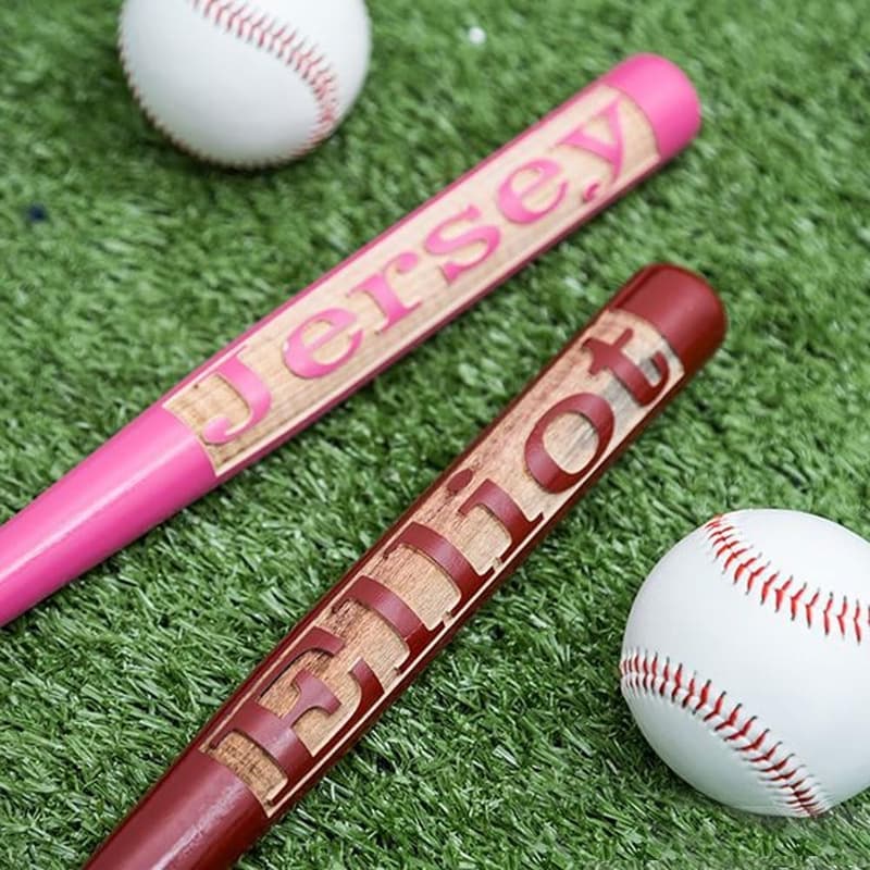 Personalized Mini Baseball Bat - Custom Engraved Gift for Him