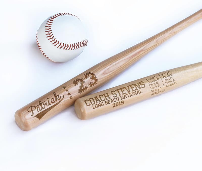 Personalized 18″ Mini Baseball Bat for Coaches & Teams
