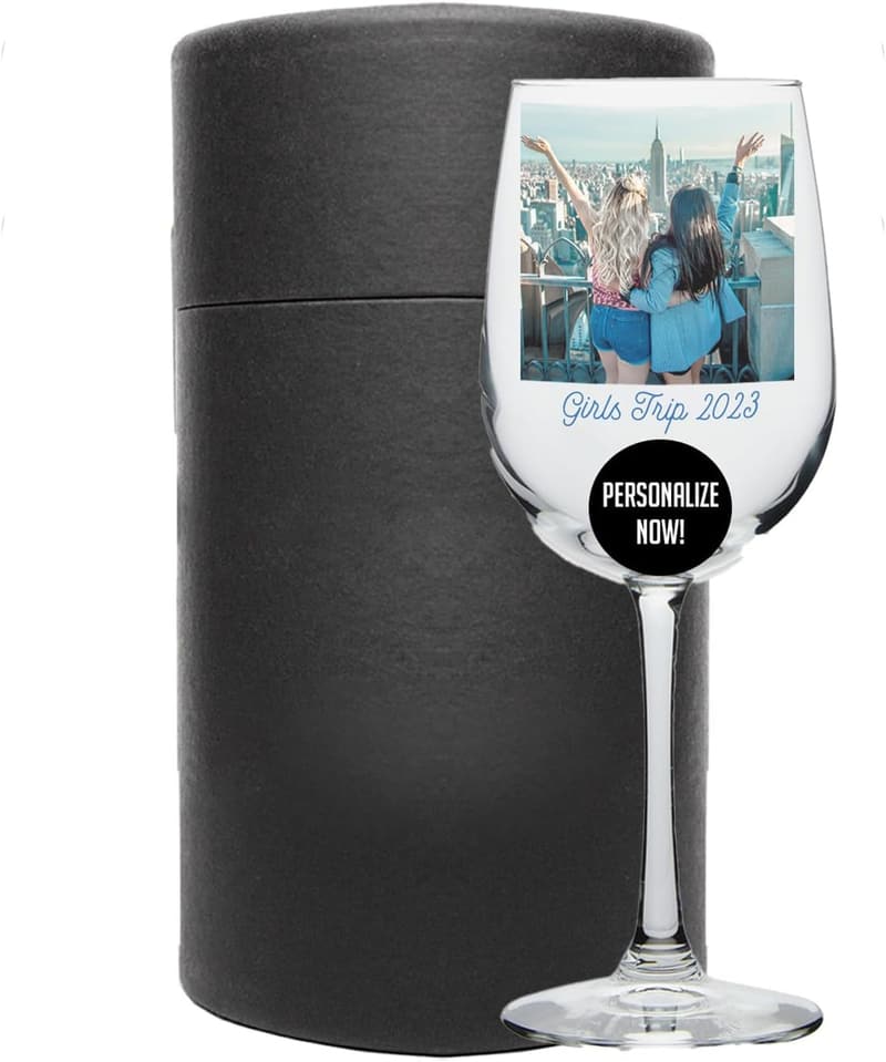 Personalized Mother's Day 17oz Stemmed Wine Glass