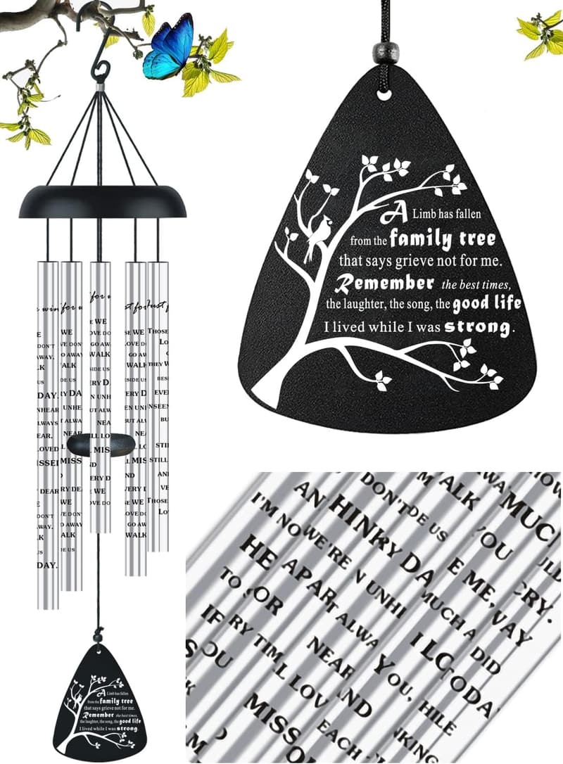 Memorial Wind Chimes for Loss of Loved One