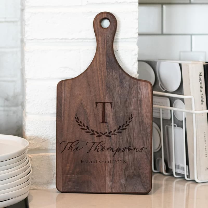 2024 New Home Gift | Engraved Walnut Cutting Board