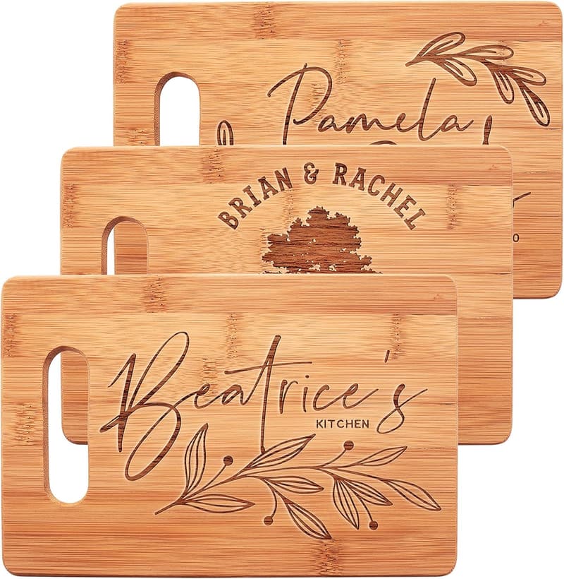 Personalized Cutting Board - Engraved Gift for Couples