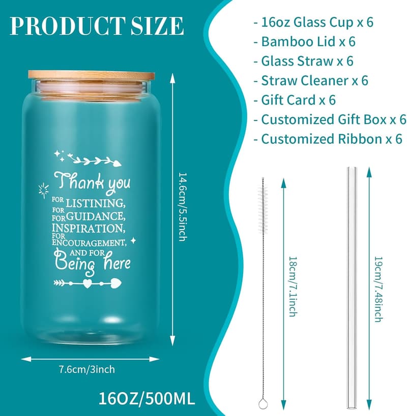 Personalized Inspirational Beer Glasses Set for Employee Appreciation
