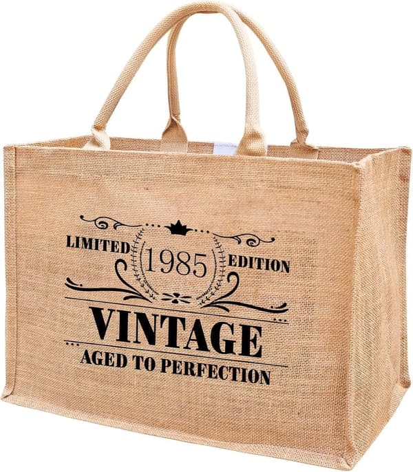 Burlap Jute Tote Bag for Women - 17
