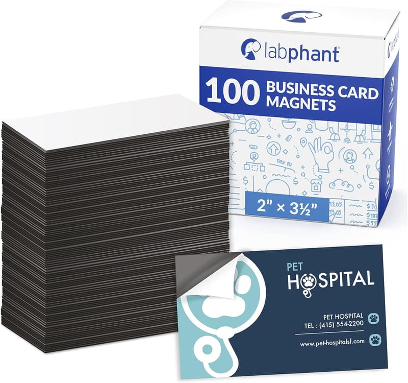 Customizable Business Card Magnets - Pack of 100