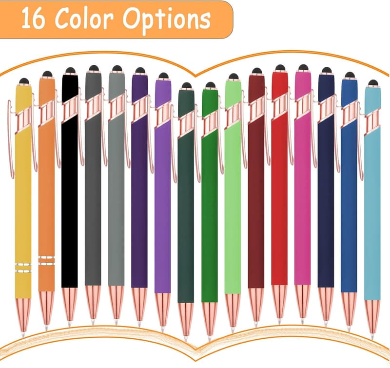 Personalized Engraved Metallic Pens with Stylus Gift for Business