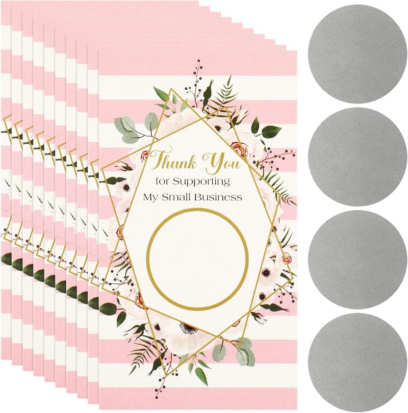 Personalized Scratch Off Cards - 120 Loyalty Gift Certificates