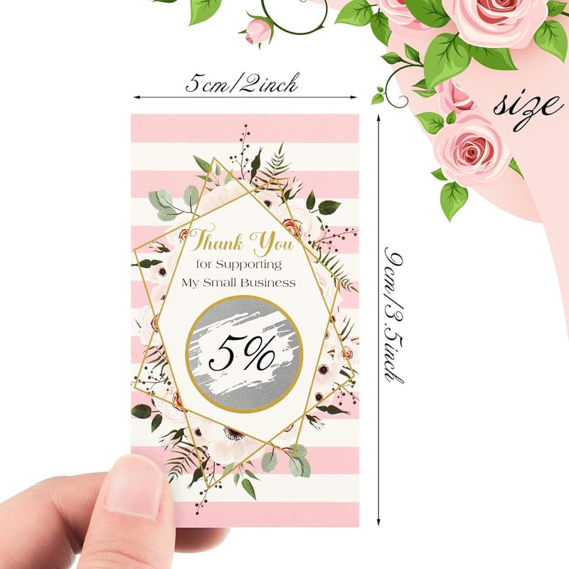 Personalized Scratch Off Cards - 120 Loyalty Gift Certificates