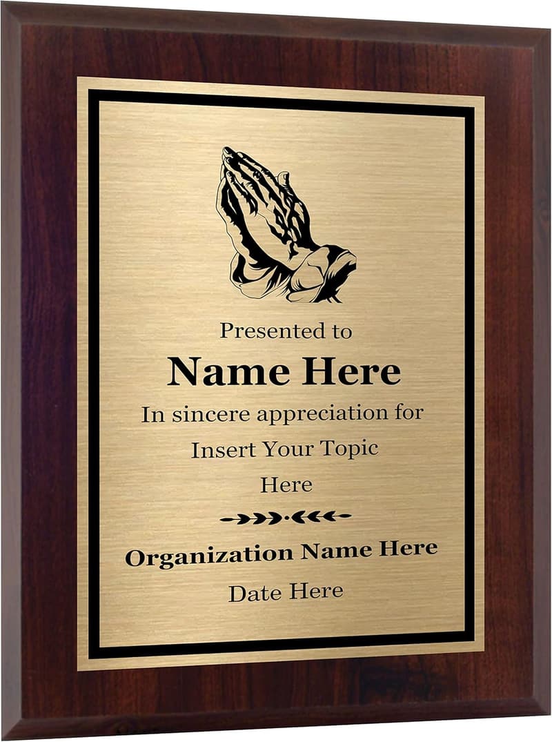 Customized Religious Plaque 8x10 for Pastors & Church Leaders