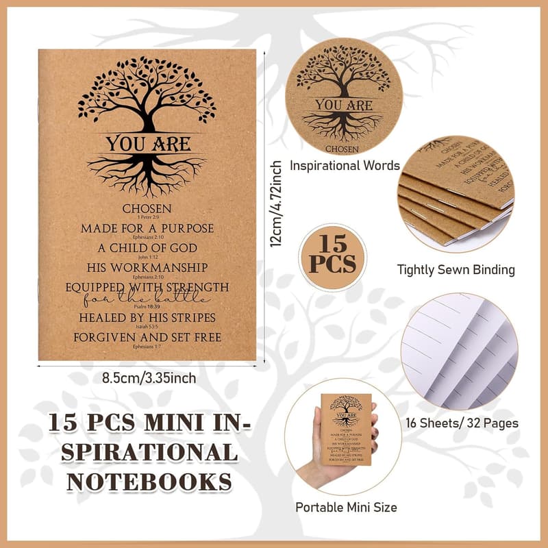 Father's Day Bulk Gifts: Bible Verse Notepads & Bamboo Pens