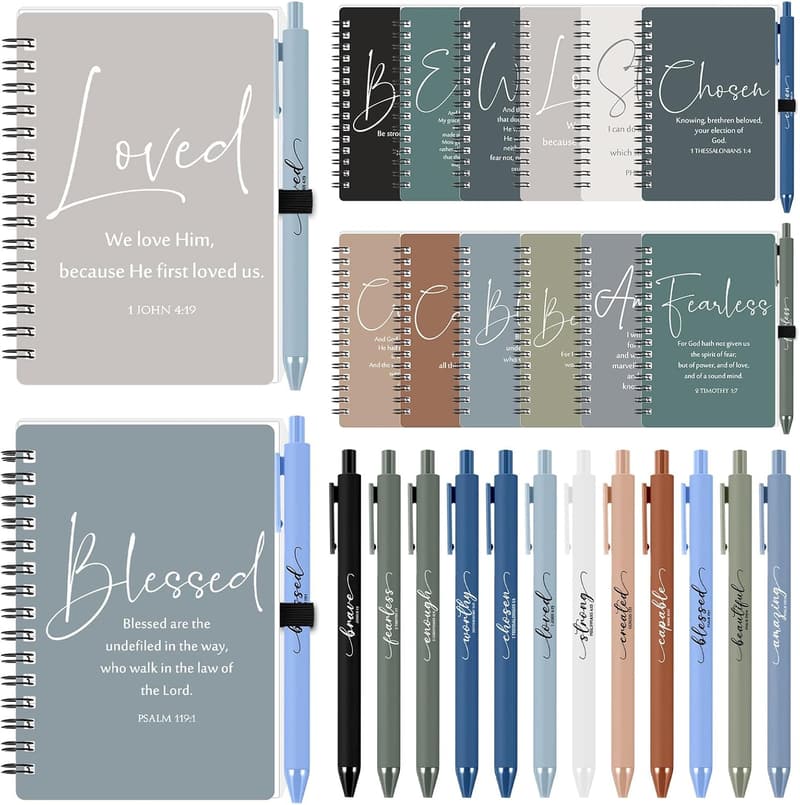 Father's Day Christian Notebook & Pen Set for Encouragement