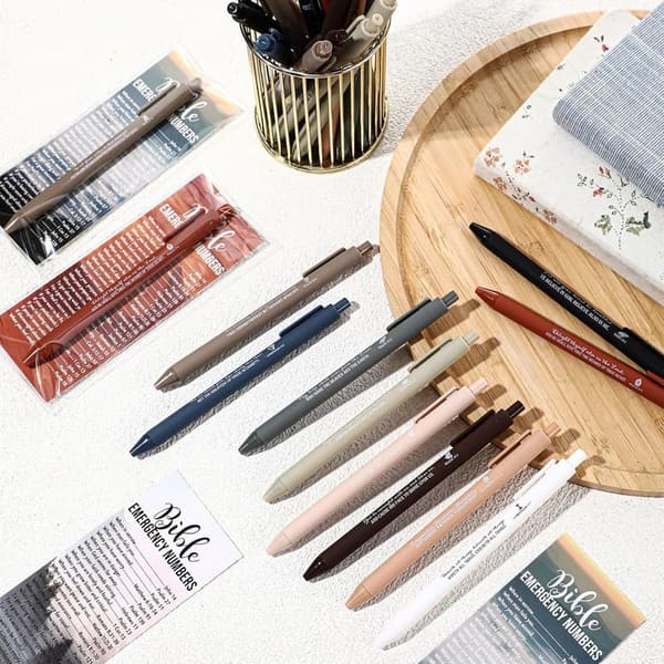 Father's Day Gifts: Bible Verse Pens & Bookmarks Set