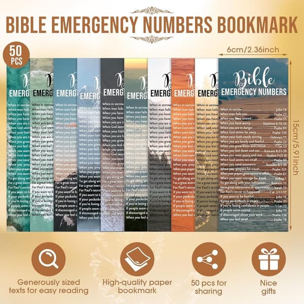 Father's Day Gifts: Bible Verse Pens & Bookmarks Set